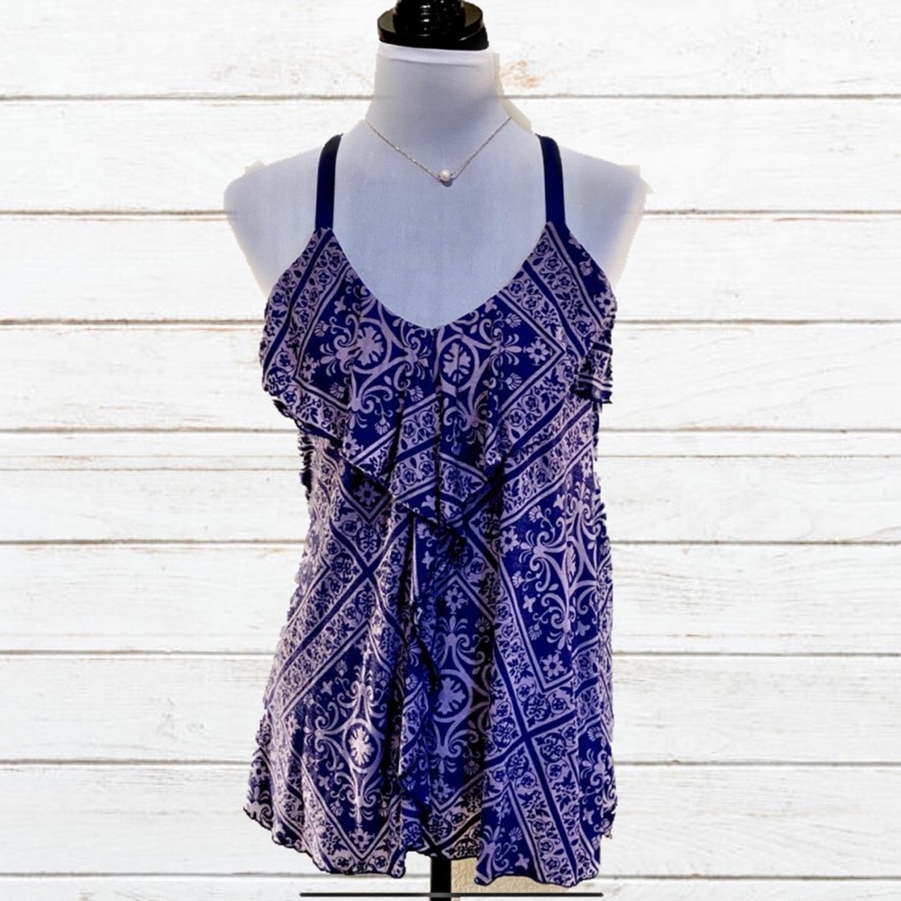 TESTAMENT/ANTHROPOLOGY Ruffled tank top Cami